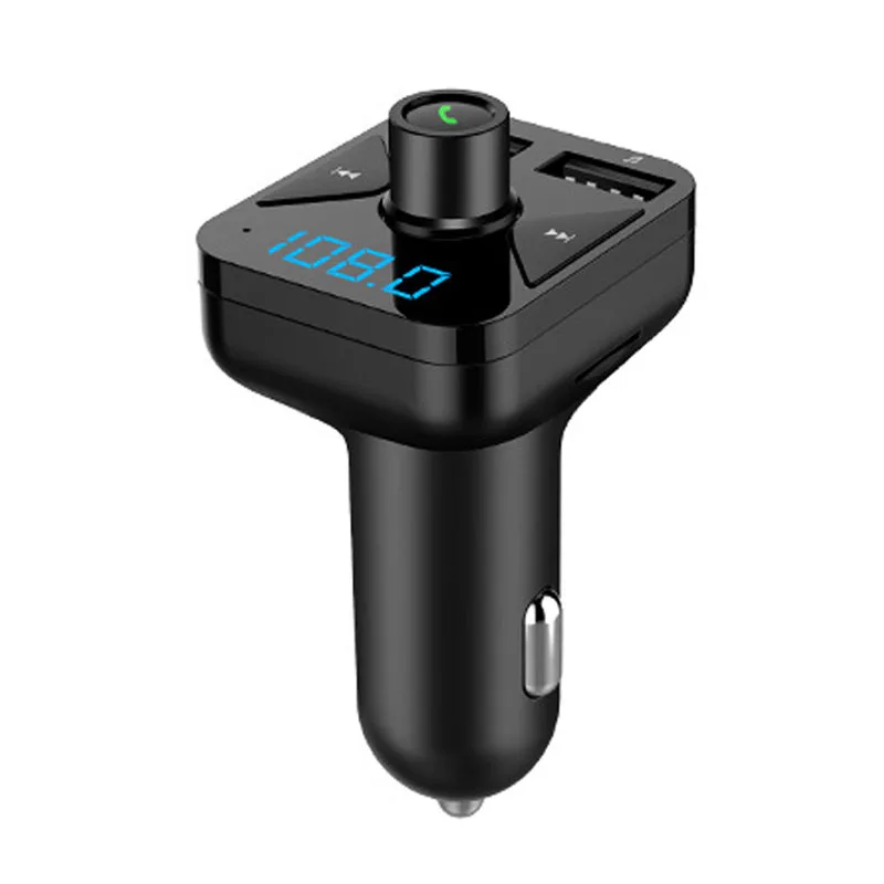 Автомобильный комплект JaJaBor с громкой связью, Bluetooth, fm-передатчик, fm-модулятор, беспроводной A2DP, Автомобильный MP3-плеер, поддержка TF, U диск, двойной USB, 5 В, 3.4A - Название цвета: Черный