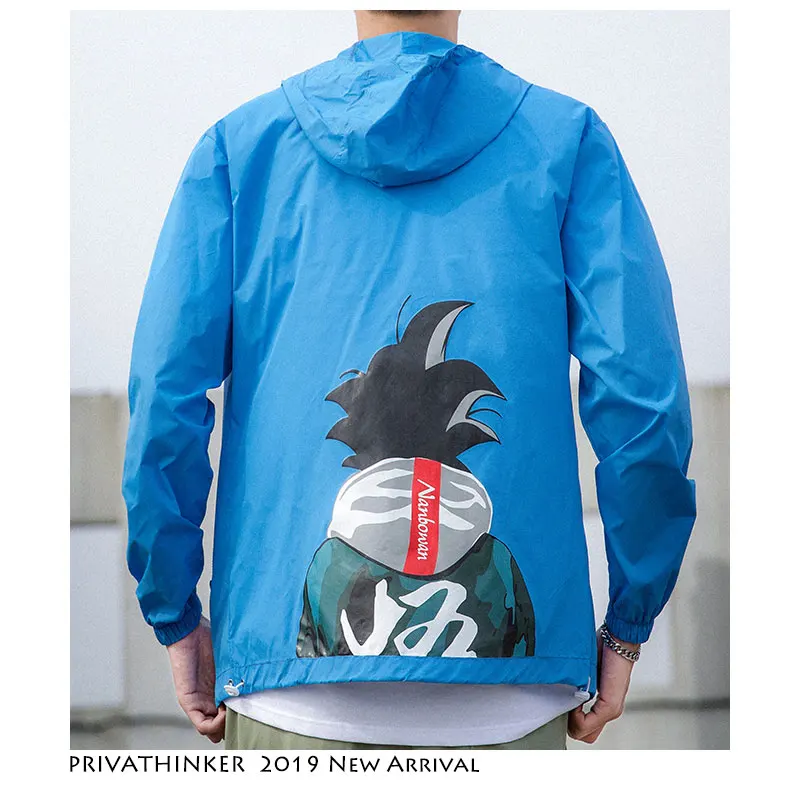 Privathinker 2019 Sunscreen Men Clothes Streetwear Outerwear Coat Thin Jackets Summer Sun Proteection Mens Comic Print Jacket Privathinker 2019 Sunscreen Men Clothes Streetwear Outerwear Coat Thin Jackets Summer Sun Proteection Mens Comic Print Jacket