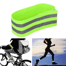 1 шт. ночной светоотражающий ремень-строп, нарукавник, для спорта на открытом воздухе, для ночного бега, для велоспорта, для бега, для бега, для ног, для штанов, для безопасности, предупреждающий нарукавник