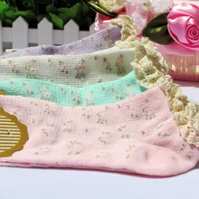 1 пара кружевных коротких носков в сеточку с маленькими цветами японские милые летние женские заниженные носки Kawaii Носки для девочек цвет случайный