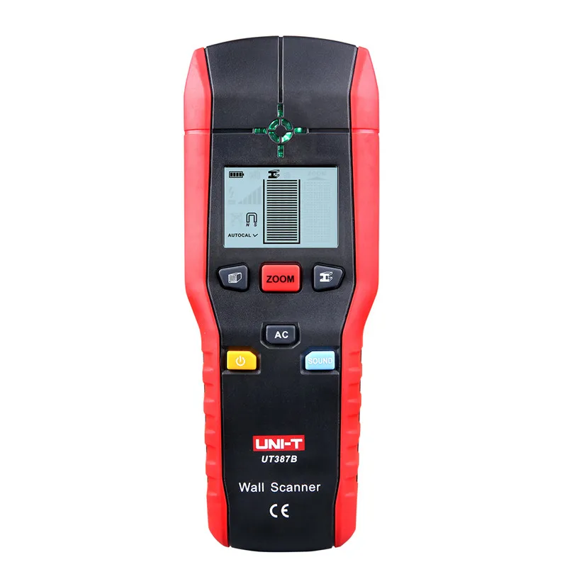 

Wholesale UNI-T metal detector UT387B Professional wall detector Metal Wood AC Cable Finder Scanner metal Diagnostic-tool