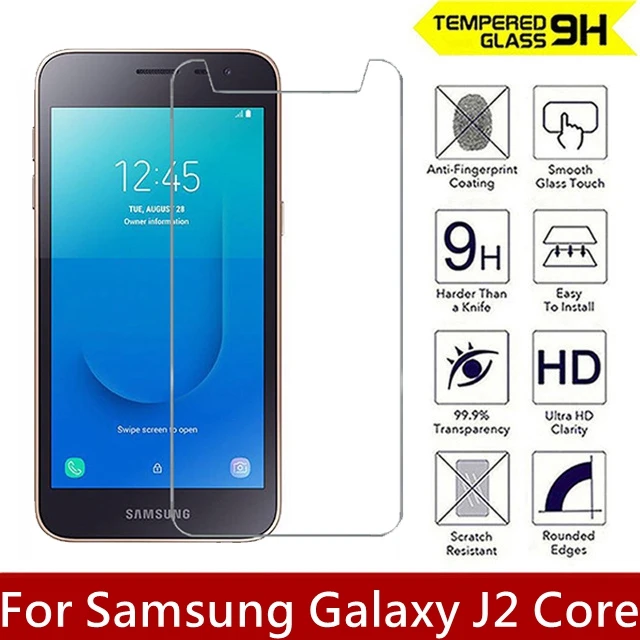 

10PCS/Lot 9H 2.5D Tempered Screen Scratch Proof Glass for Samsung Galaxy J2 Core Ultra-thin Screen Protector HD Film For J2 Core