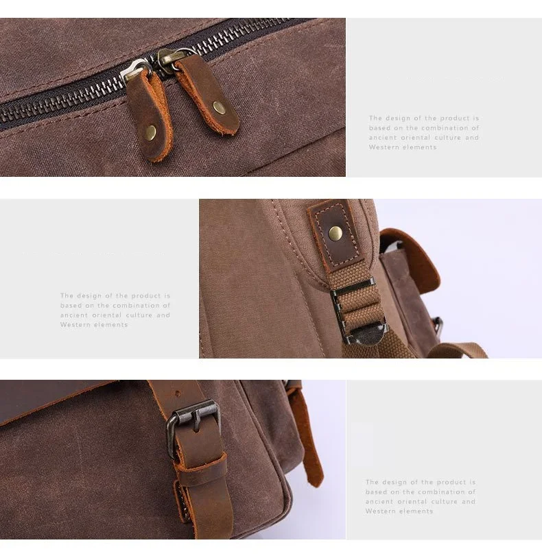 DETAILS BUCKLE ZIPPER of Woosir Laptop Rucksack Backpack