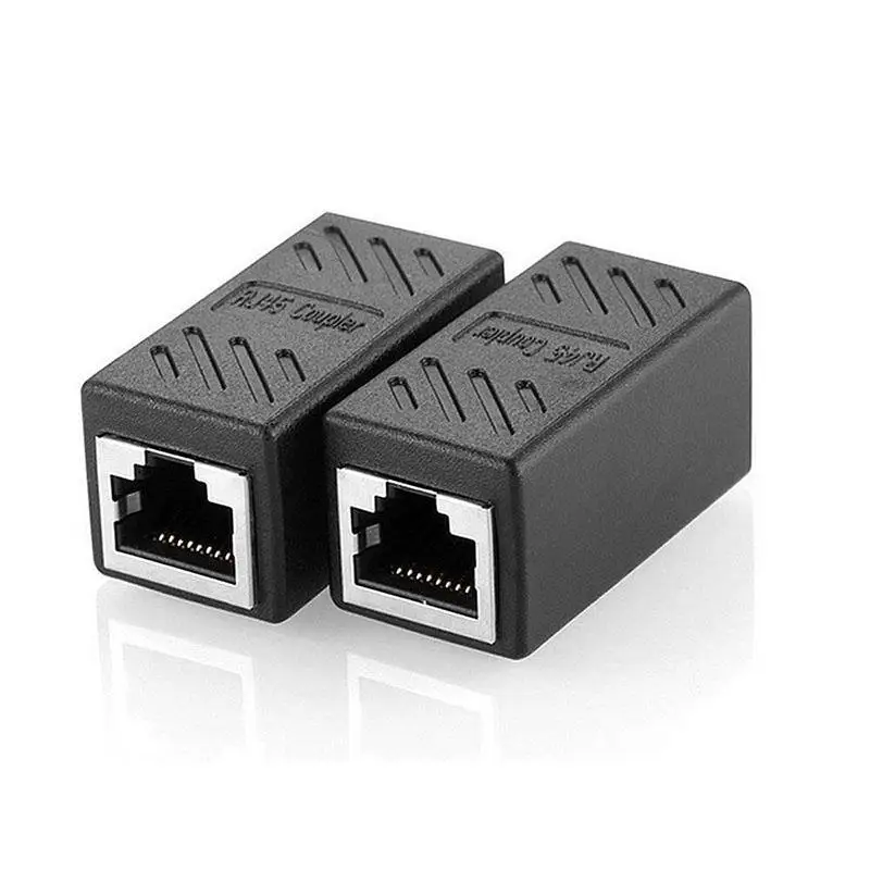

BEESCLOVER 1Pc CAT6 Network Ethernet RJ45 Female to Female LAN Connector Network Adapter Coupler r20