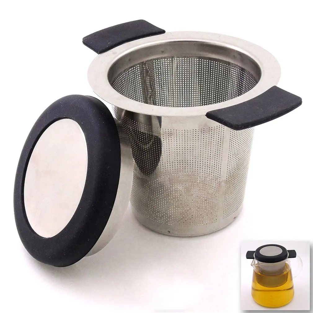 

Stainless Steel Tea Compartment Large Cup Type Tea Strainer Coffee Flower Tea Filter European Standard Sanitary Easy To Use