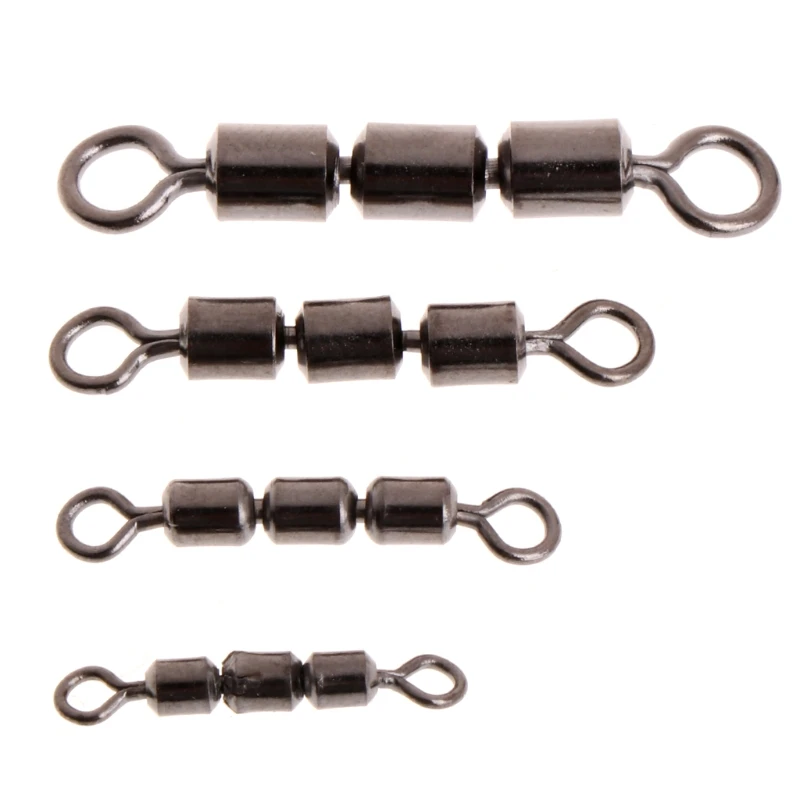

10 Pcs Stainless Steel Fishing Swivel Rings Lure Connector Accessories Bearing