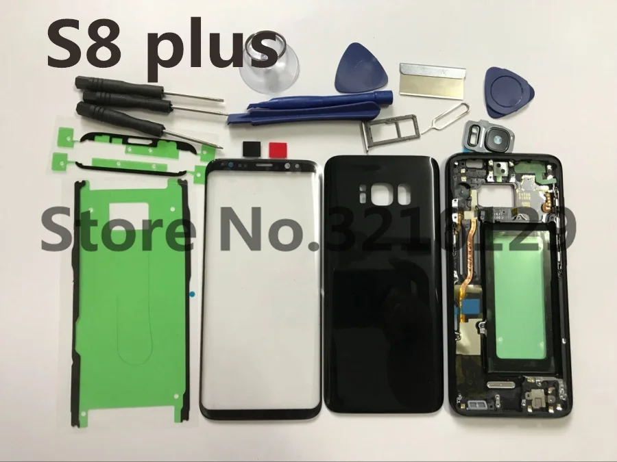

Original Full Housing Case Back Cover+Front Screen Glass Lens + Middle Frame For Samsung Galaxy S8 edge plus G955 G955F all part
