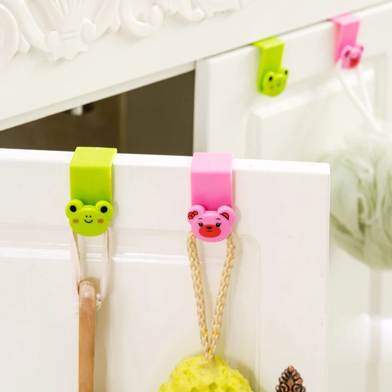 

Cartoon Cute Animal Kitchen Sink Cupboard Over The Door Hooks For Bag Purse Hooks Back Style Home decoration