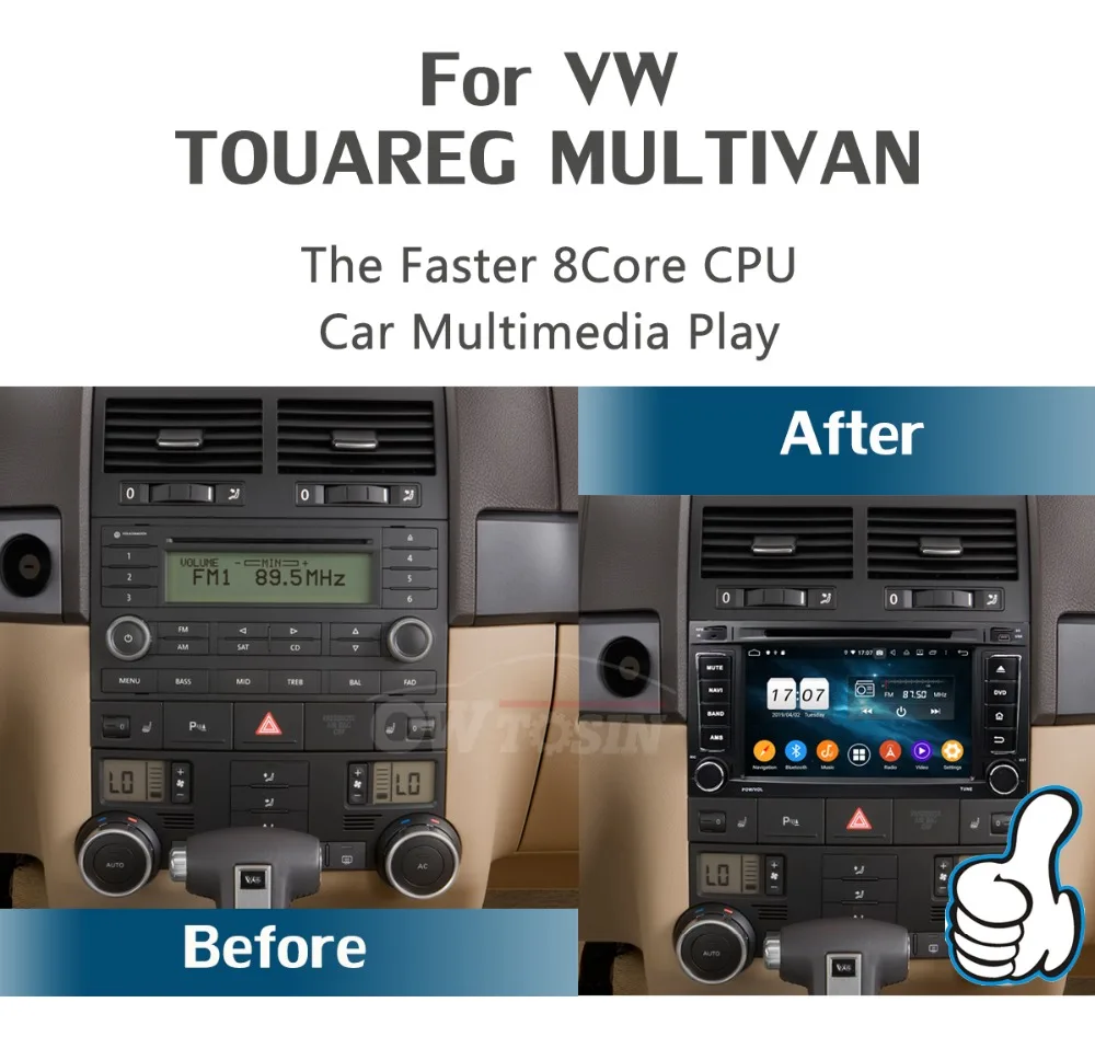 Flash Deal 7"IPS 8Core 4G RAM+64G ROM Android 9.0 Car DVD Radio GPS For Volkswagen VW Touareg Multivan Transporter T5 DSP CarPlay Parrot BT 2 Flash Deal 7"IPS 8Core 4G RAM+64G ROM Android 9.0 Car DVD Radio GPS For Volkswagen VW Touareg Multivan Transporter T5 DSP CarPlay Parrot BT 2