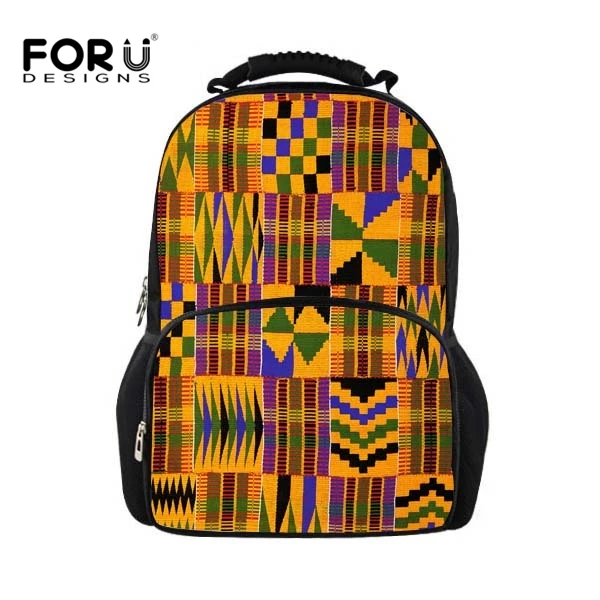 

FORUDESIGNS African Traditional Printing School Bags Men Boys Big School Shoulder Bookbag Kids Girls Backpack Dropshipping 2018