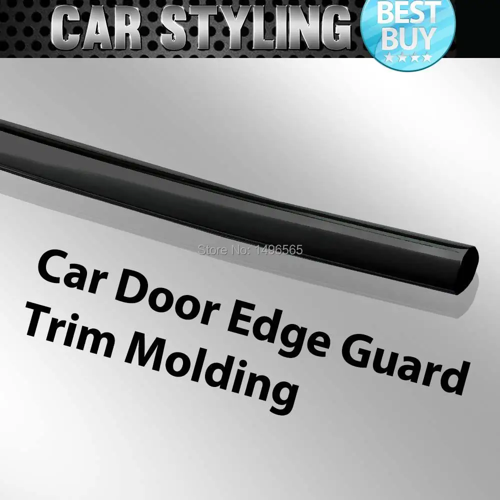 DIY Protection Strip Chrome Black Door Edge Guard U Style Trim 900cm x