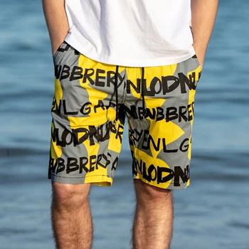 

Summer Board Shorts Mens Swimming Shorts Man Swimsuit Bathing Wear Surf Boxer Brie 2019 Brand men's beach shorts Swim Trunks new