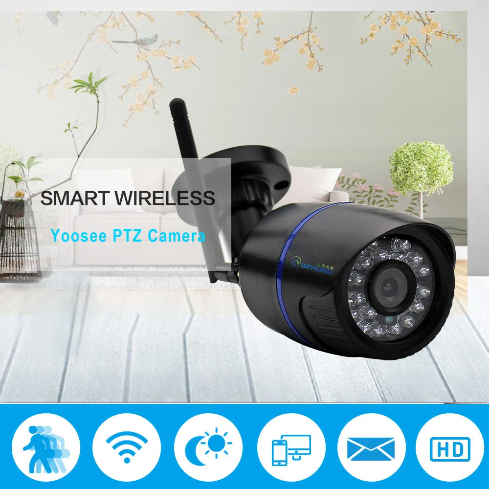 1080P Беспроводная Проводная ip-камера Yoosee Wifi ip-камера для улицы 720P Onvif sd-карта слот для обнаружения движения сигнализация для видеонаблюдения Домашняя безопасность