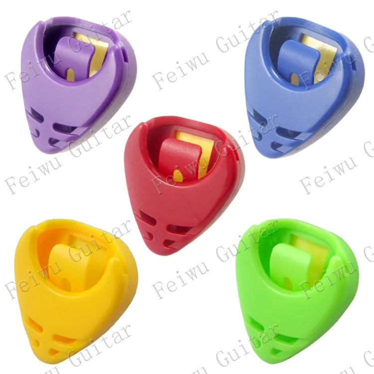 

2 Colorful Plastic Heart Shape Guitar Pick holder,Guitar Pick Plectrum Holder Case Box/Pick clip,Self Adhesive Free shipping