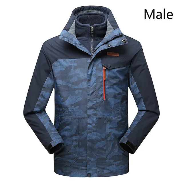 Two sets of waterproof and breathable mountaineering clothes for men