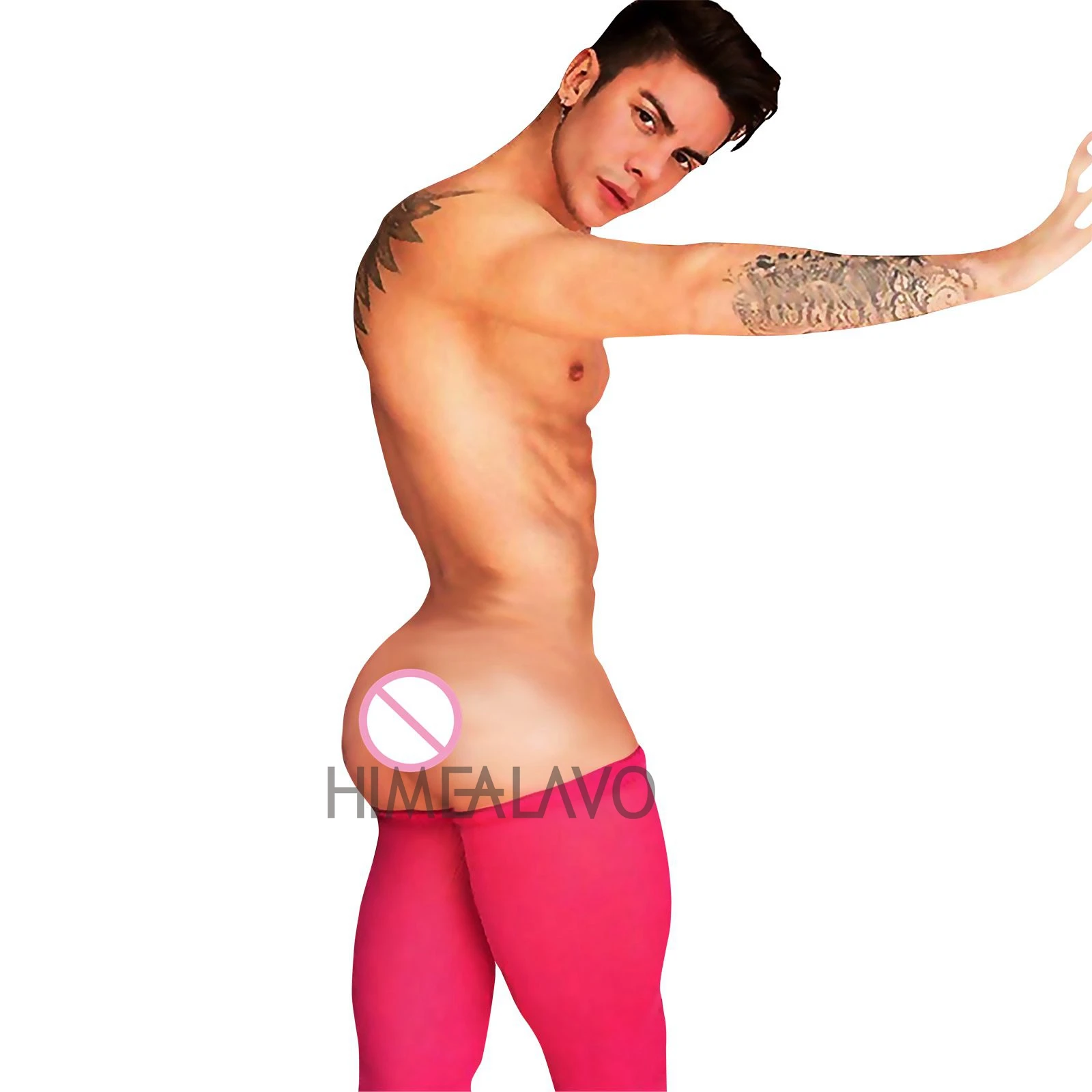 HIMEALAVO hot Sexy Gay Mens bodystocking Opaque Nylon Thigh High Stockings Male stockings 11 colors -