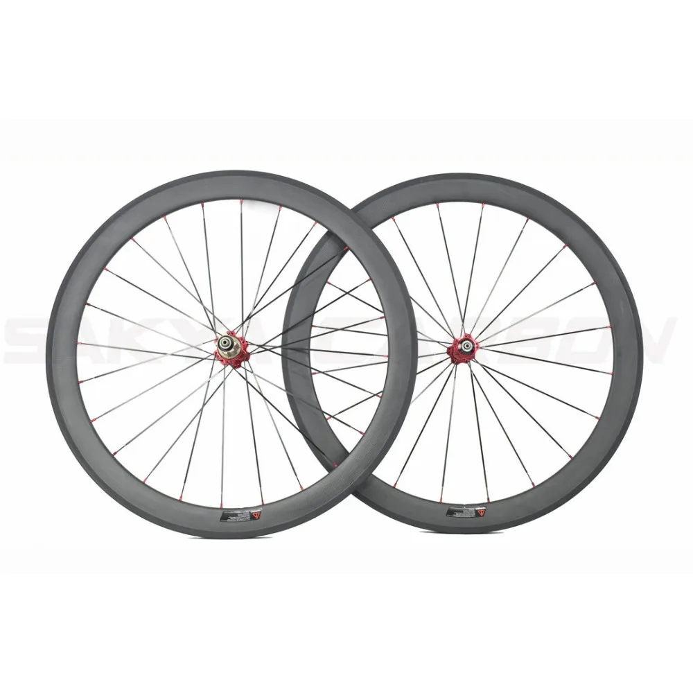 Sale Ultra light 700C bicycle carbon wheels 24/30/35/38/45/50/55/60/75/88mm deep clincher tubular carbon wheels road bike wheels 5