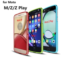 Чехол для Motorola Moto Z Роскошный ультра тонкий алюминиевый бампер для Motorola Moto Z Play, M, чехол