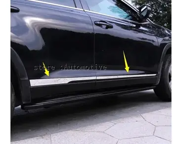 

For Toyota Highlander 2014 2015 2016 2017 Chrome Door Side Line Garnish Body Molding Trim Cover Guard Protector Styling