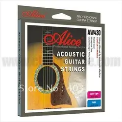 Акустической гитары Alice AW430-SL. 011-.052 дюймовая гитара строки оптовая продажа