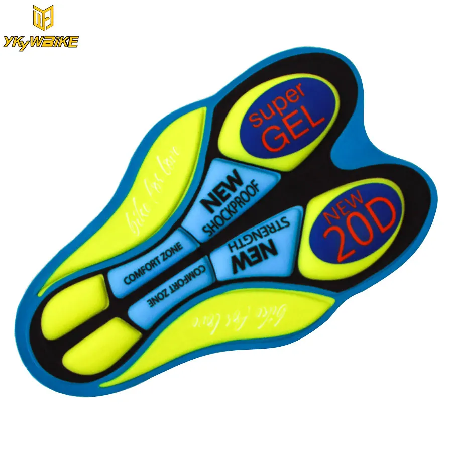 YKYWBIKE 2017 Men 20D Cycling Gel Pad Cycling Shorts Padded Breathable