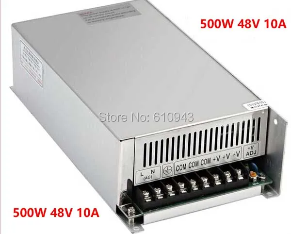 

S-500W-48V 10A Single Output Switching power supply for LED SMPS AC to DC
