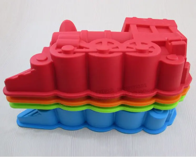 

Silicone mold baking moulds train shape high quality silica