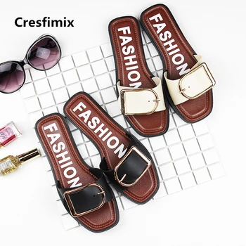 

Women Cute Sweet Spring Slip on Slippers Lady Casual Comfortable Slides Female Cool Summer Slippers Vrouwen Pantoffels E514
