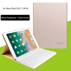 Для IPad 2018 чехол с клавиатурой Мода из искусственной кожи чехол с Bluetooth клавиатура для IPad 2017 2018 9,7 дюймов золотой