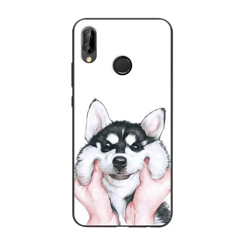 Анимация кошка собака животных рисунком чехол для huawei Nova 3e 5 84 &quotмягкий