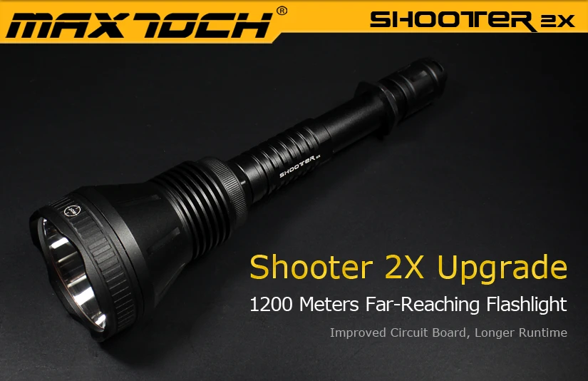 MAXTOCH 2X 1450lm, 1200 м+ расстояние луча, 310 г, Dedomed XM-L2 U4 светодиодный, предельная версия метательных фонарей