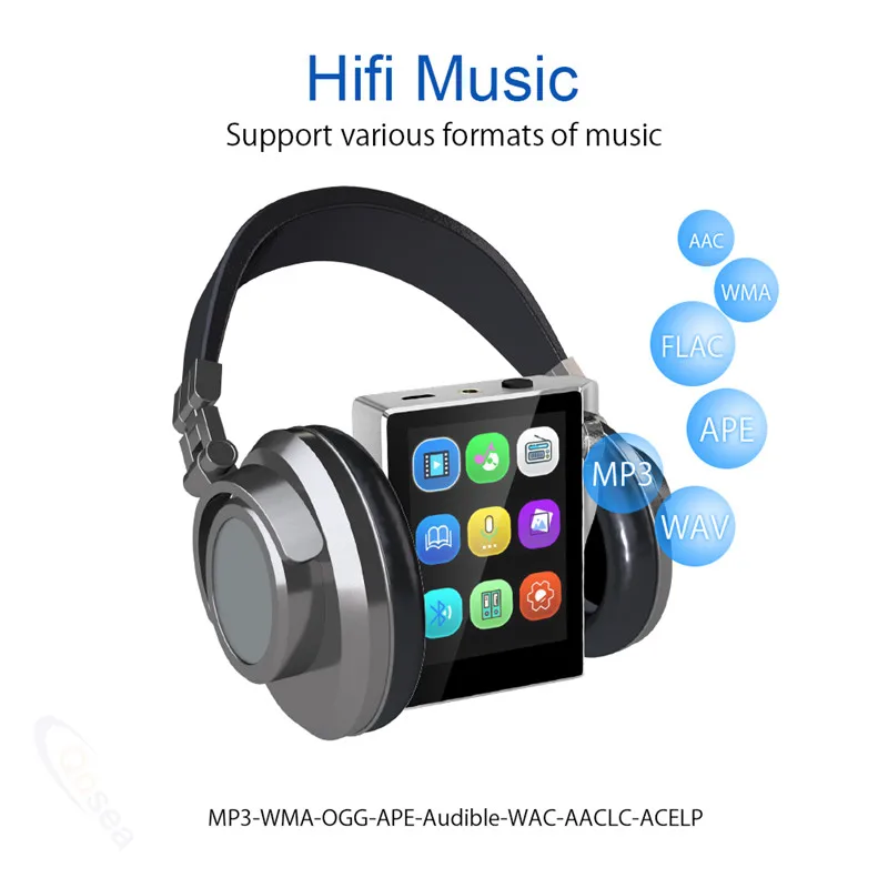 16 Гб 8 Гб mp3-плеер с Bluetooth fm-радио HiFi музыкальный плеер с высоким разрешением без потерь цифровой аудио с видео записью электронной книги