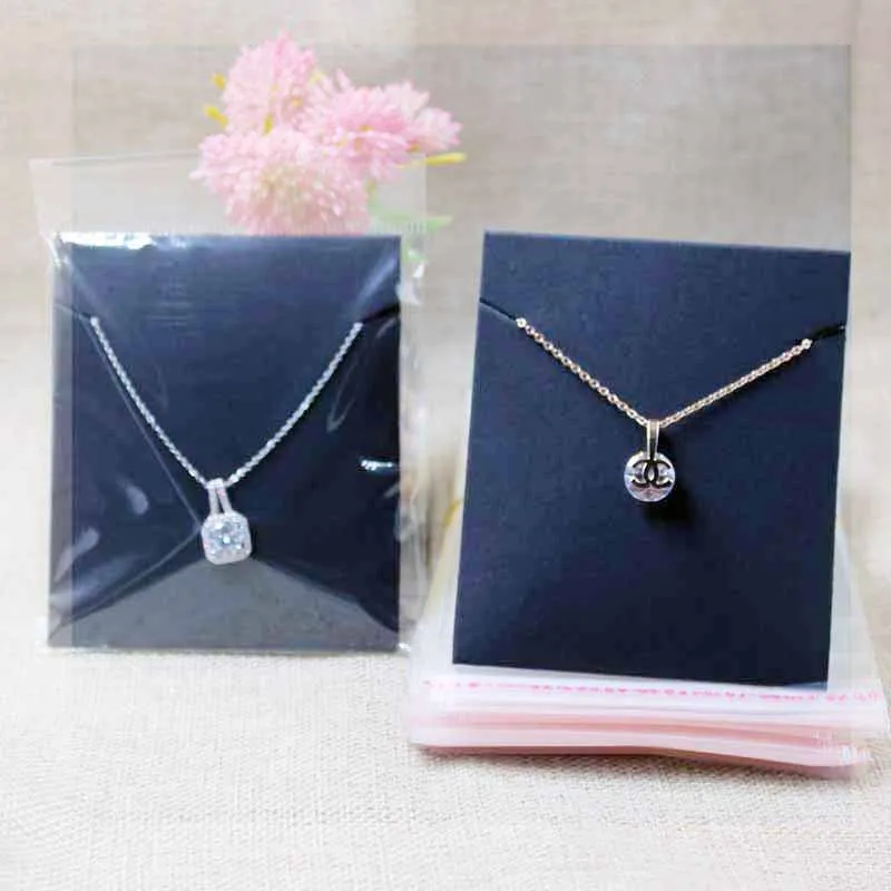 Deluxe Diy handmade necklace display &package card folded jewelry