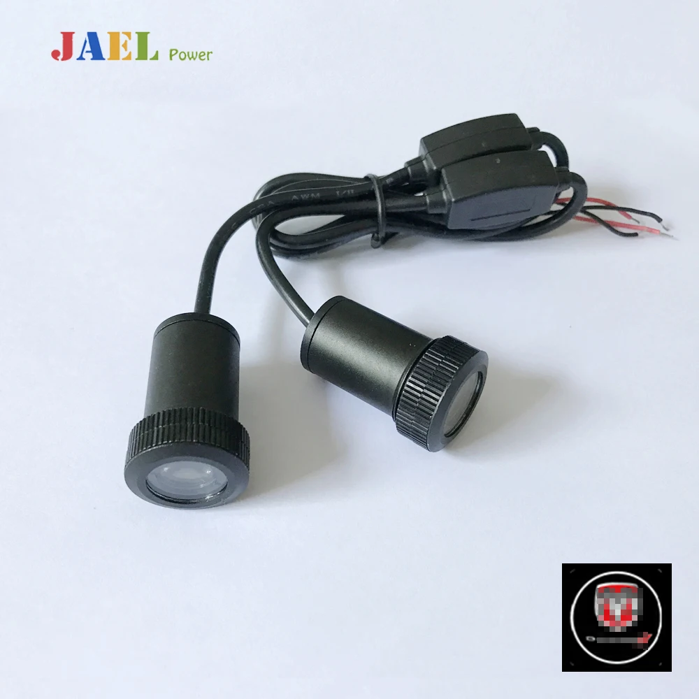 2PCs LED Door Ghost Shadow Light Courtesy Laser Projector Puddle lights