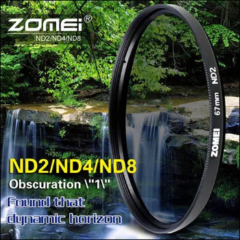 

ZOMEI 52/55/58/62/67/72/77/82 ND Filter Neutral Density ND2 ND4 ND8 for Canon Nikon Olympus Sony Pentax Sigma Hoya Camera Lens