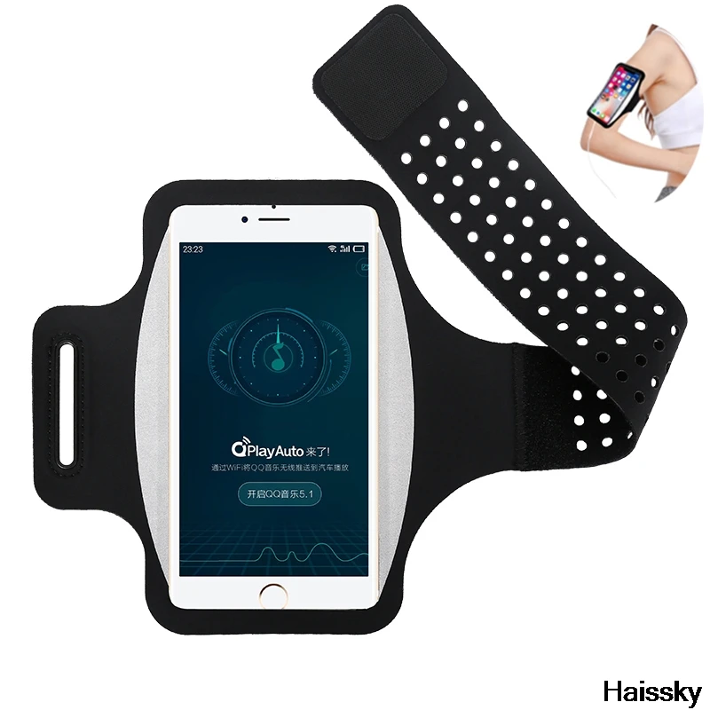 

Sport Armband Case for iPhone 7 Phone Case On Hand Waterproof GYM Running Bag for Huawei P20 Lite Outdoor Arm Band
