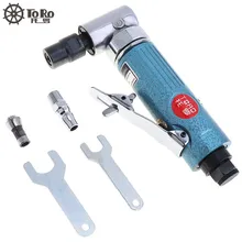 TORO 1/4” 1/8” Collet Pneumatic Tools Engraving Polished Machine Grinder with 90 Degree Curved Head for Woodworking Car Mold