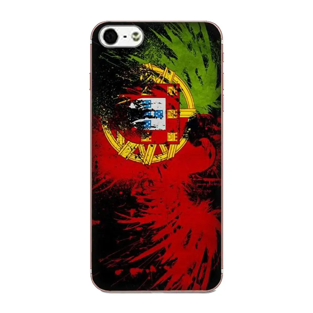 Мягкий Силиконовый ТПУ прозрачный Капа Coque для Apple iPhone 4 4S 5 5C 5S SE 6 6 S 7 8 плюс X XS Max XR флаг Португалии