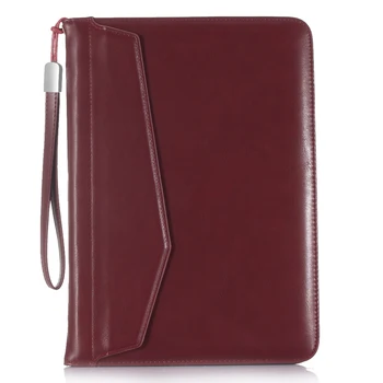 

Universal Flip Hand Strap Retro Leather Case for iPad6 Air2 9.7 inch Handheld Business Stand Card Smart Cover for Apple iPad Air