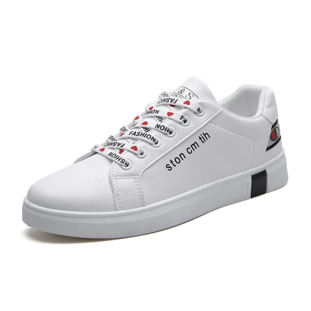 Men White Skateboarding Shoes Male Walking Ladies Sneakers Tennis Boots