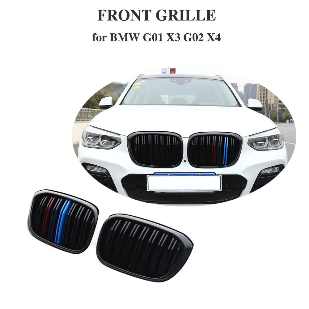 Передний гриль для BMW X3 X4 BG01 G02 xDrive20i xDrive30i глянцевый/матовый/черный гоночный umper 2018