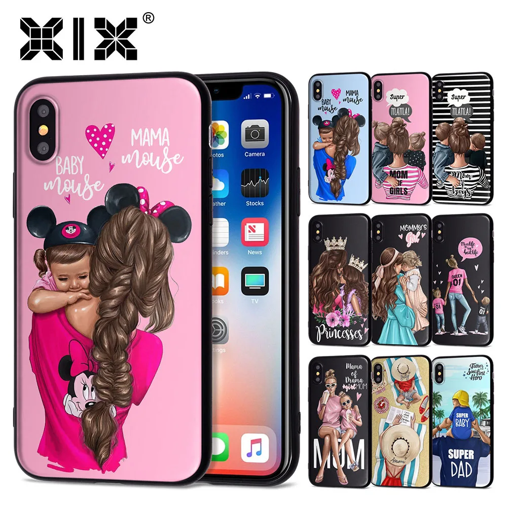 Чехол для Funda iPhone 11 Pro 5 5S SE 6 6S 7 8 Plus X XS Max Love Baby, чехол для iPhone 7, мягкий чехол из ТПУ для iPhone XR