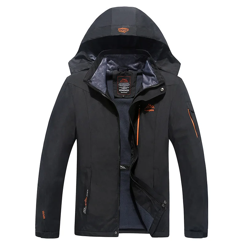 

Newest design Jacket Men's Waterproof Windbreaker Warm Coat Men Large Size 5XL 6XL Hooded Jackets Casual OutdoorJackets Overcoat