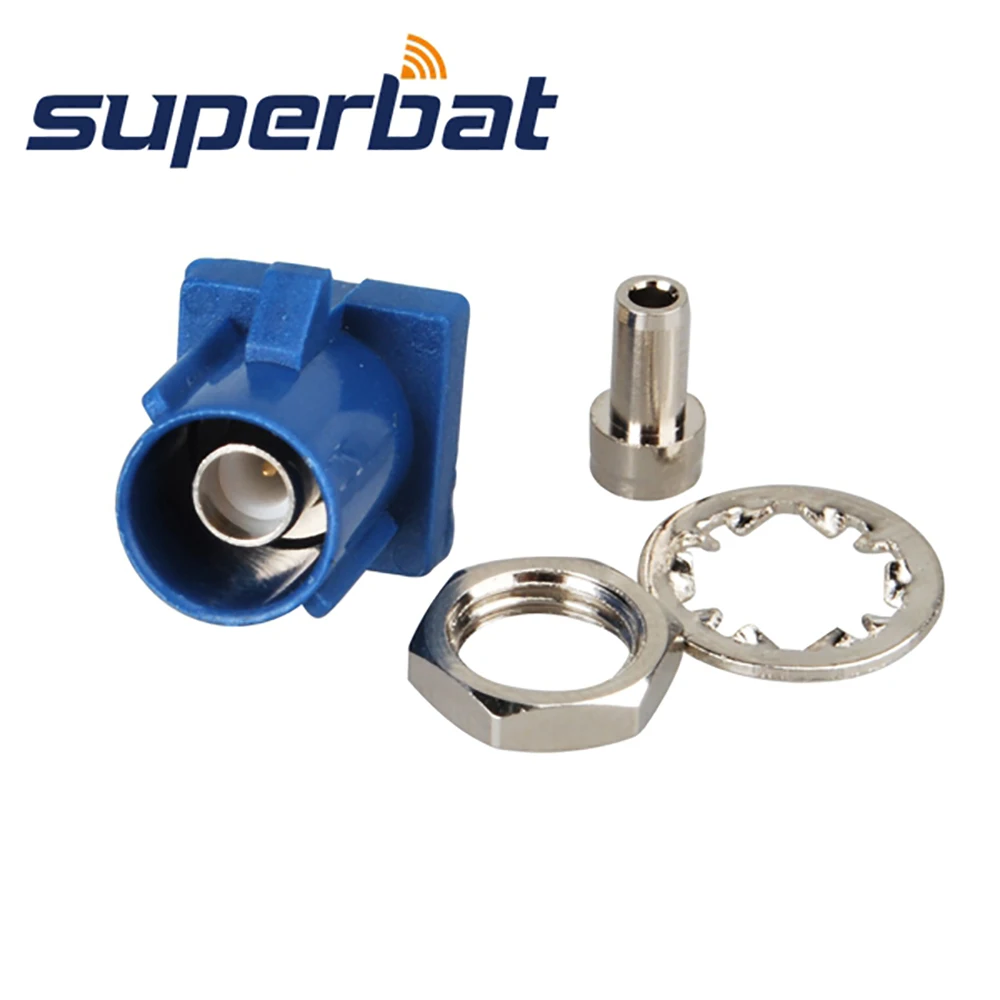 Blue RF Coaxial Connector for GPS Telematics Navigation