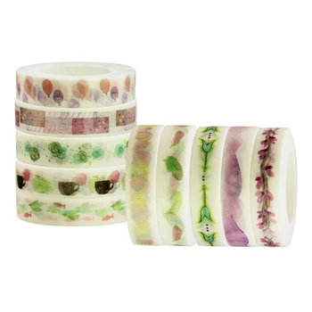 

Cute Flower Washi Tape Vintage Decorative Adhesive Tape Cute DIY Masking Tape For Scrapbooking Photo Album Home Decor
