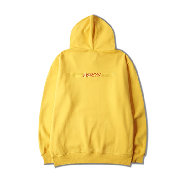 express yellow hoodie