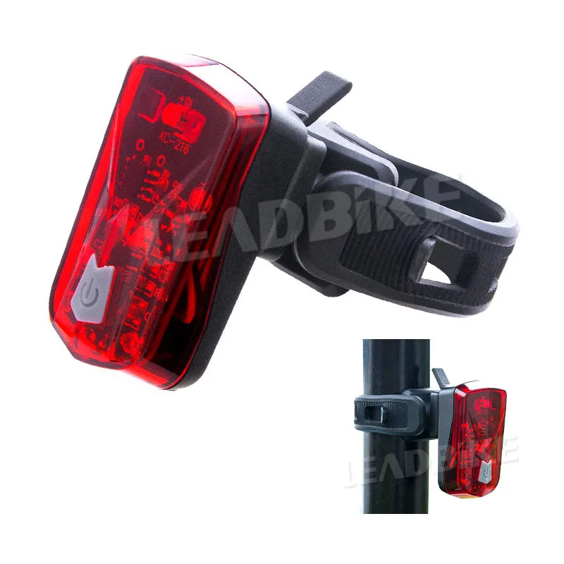 USB Rechargeable Bike Tail Light Super Bright Rear LED Light Waterproof Safety
