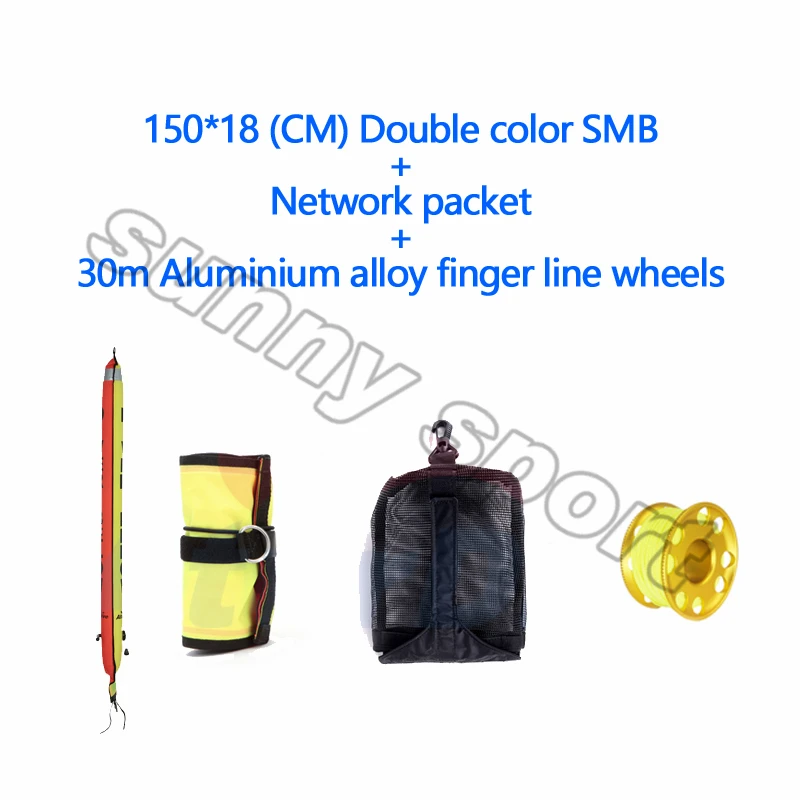 Aturdive submersible like reel wraps combination bundle equipment bag net bag portable set SMB diving Aturdive submersible like reel wraps combination bundle equipment bag net bag portable set SMB diving