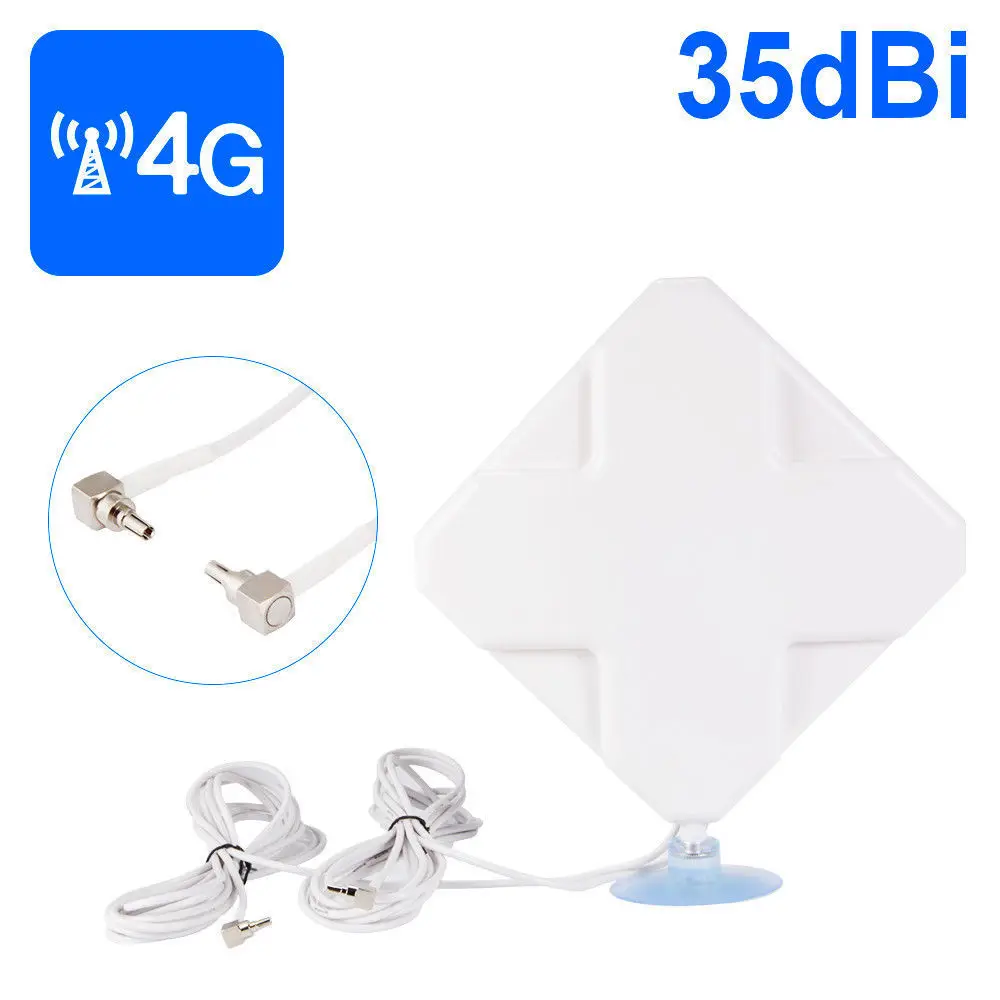4G LTE Dual MIMO 35dBi Антенный Усилитель антенный кабель CRC9 для Huawei BI729|3G/4G роутеры| |