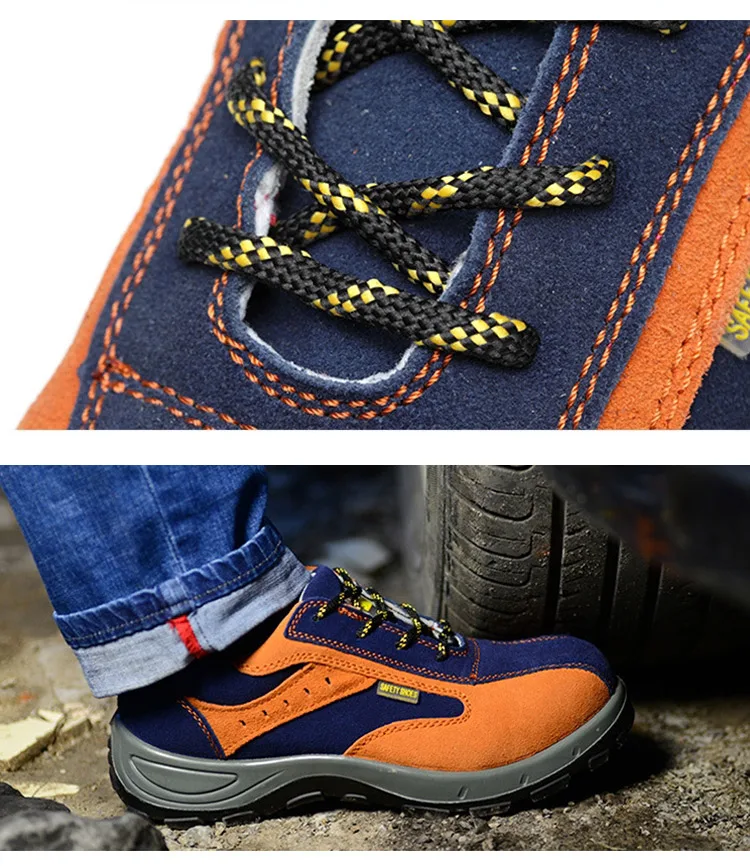 Men Work Safety Shoes Steel Toe Warm Breathable Men's Casual Boots Puncture Proof Labor Shoes Anti-smashing Anti-piercing Shoe (5)